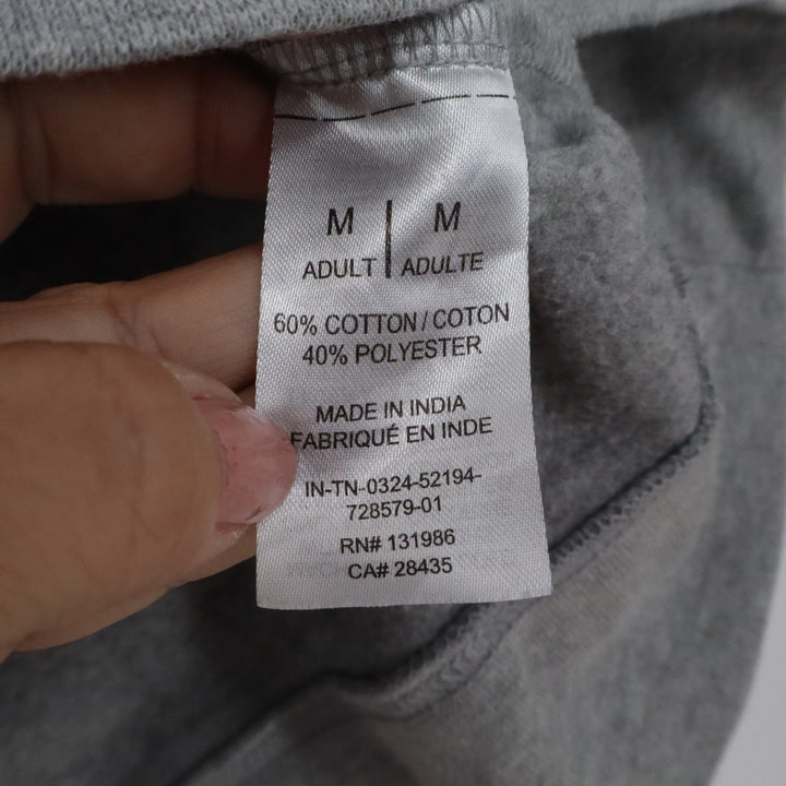 Make Market Mens Medium Gray Football Highland Cow Graphic Crewneck Sweatshirt