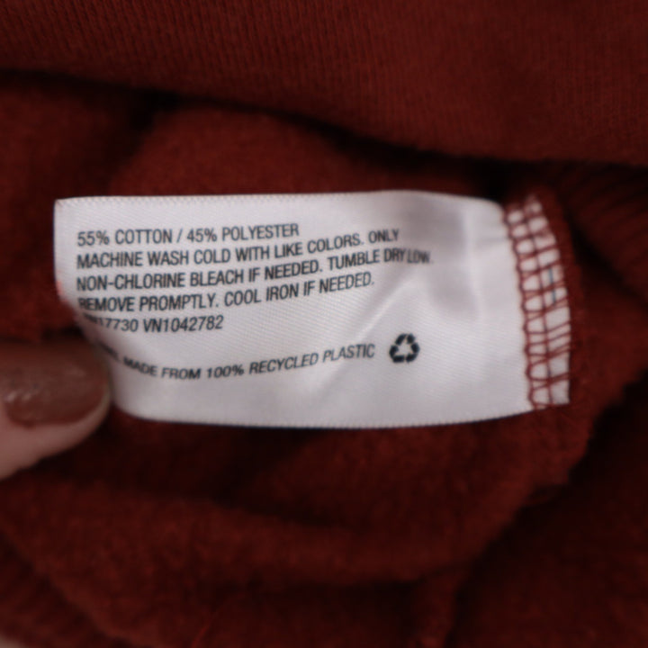 A New Day Womens Rust Red Mock Neck Sweatshirt Pullover Size M Cotton Blend