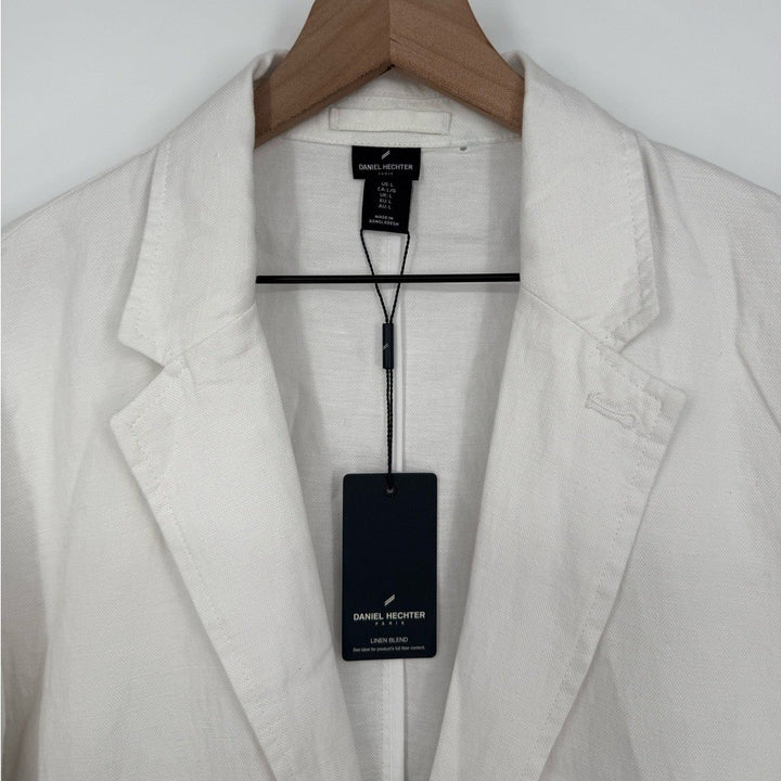 Daniel Hechter White Linen Blend Jacket Men's Size L