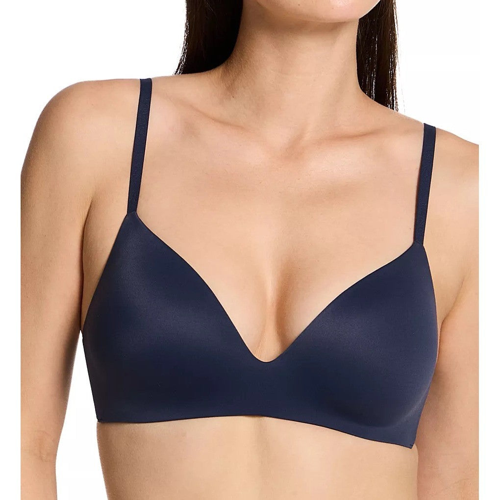 Calvin Klein T Shirt Bra Womens XL Midnight Navy Wireless Cups Adjustable Strap