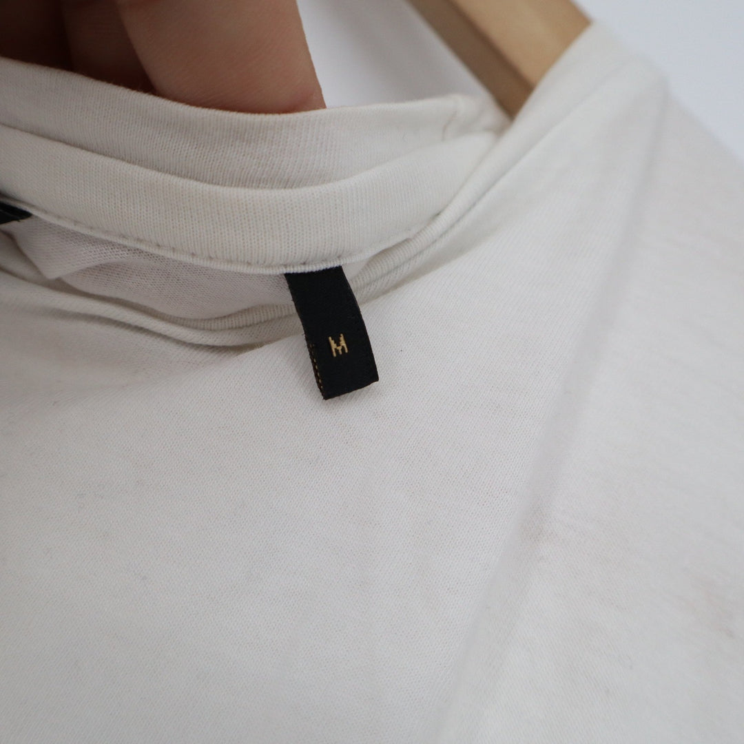 Rare Rabbit Gentleman Off White Liquid Cotton Graphic T-Shirt Mens Size M