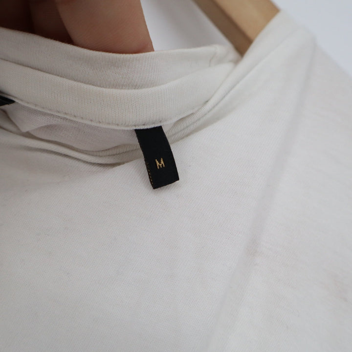 Rare Rabbit Gentleman Off White Liquid Cotton Graphic T-Shirt Mens Size M