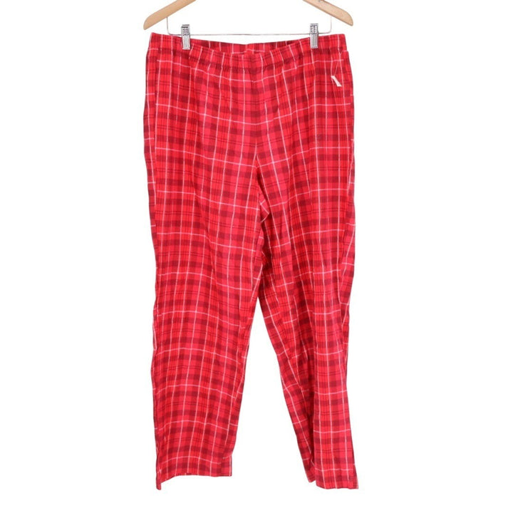 Charter Club Intimates Flannel Pajama Pants Womens Large Red Bennet Plaid Cotton