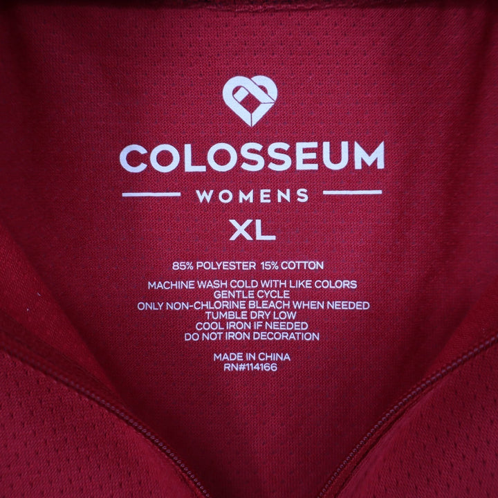 Colosseum Harvard University Womens XL Crimson Quarter Zip Pullover
