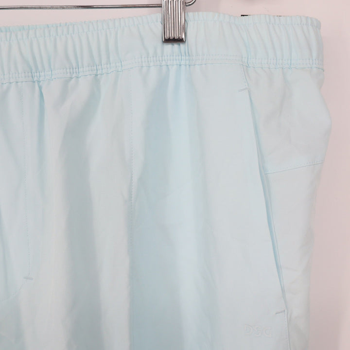 DSG Mens XXL Agility 2-in-1 Training Shorts Light Blue Heather 5 Inch Inseam