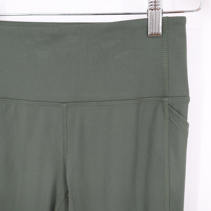 DSG Womens Momentum 7/8 Legging Muted Olive Green High Rise Pockets XS