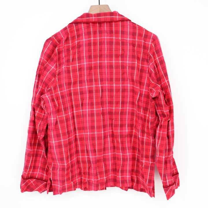 Charter Club Intimates Womens Red Bennet Plaid Flannel Pajama Set Small