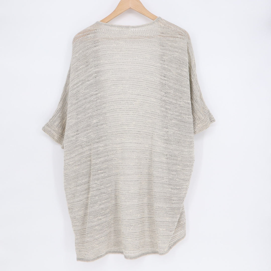 Full Tilt Cardigan Sweater Womens Small Heather Gray Knitted Open Front Pullover