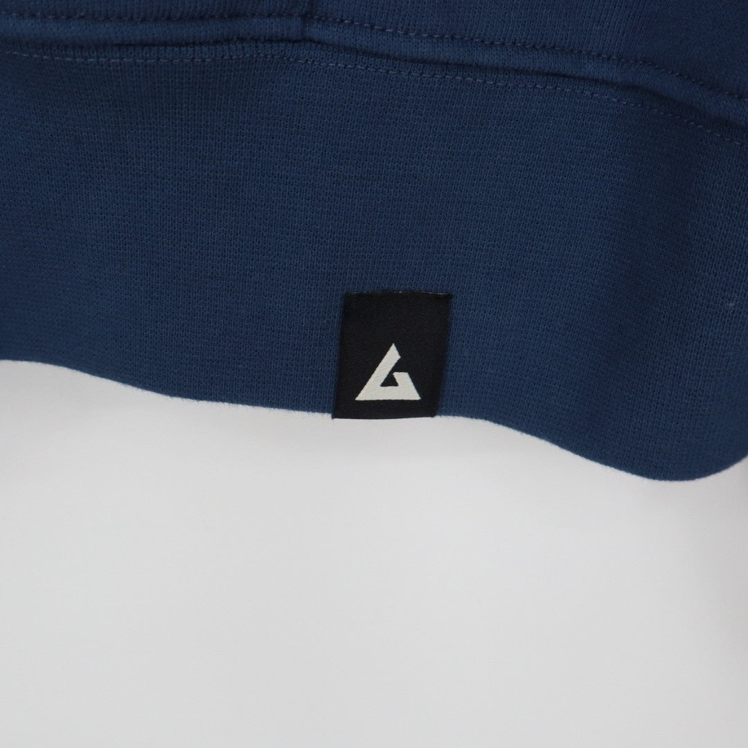 American Giant Hoodie Mens 2XL Blue Full Zip Fleece Cotton Logo Outdoor Casual