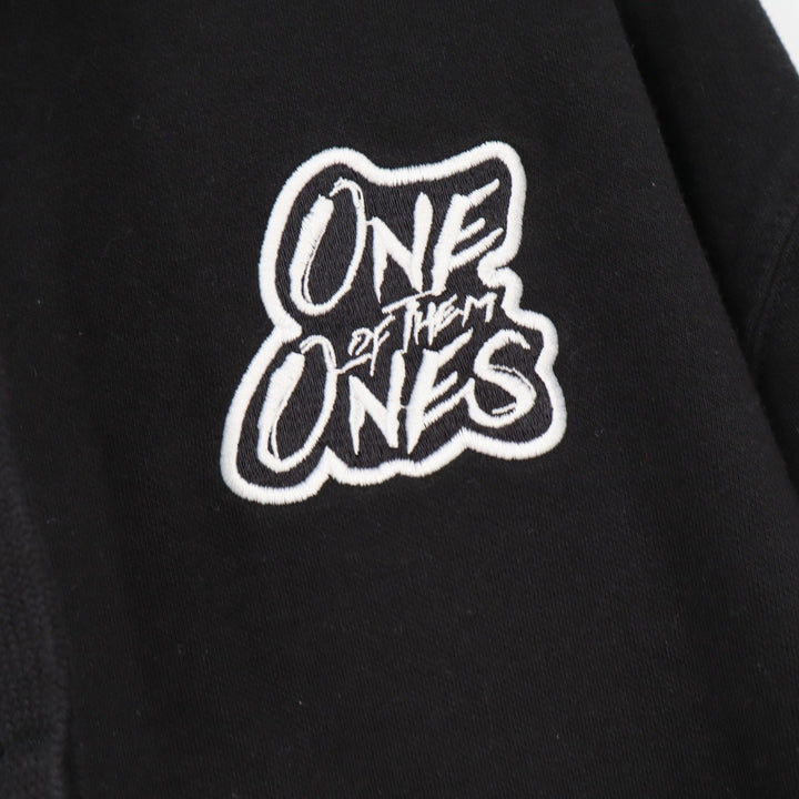 Cotton Heritage Mens One of them Ones Embroidered Hoodie Black Large