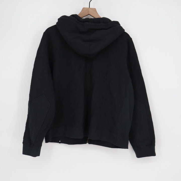 American Giant Hoodie Womens XL Black Full Zip Fleece Cotton Logo Casual Wear