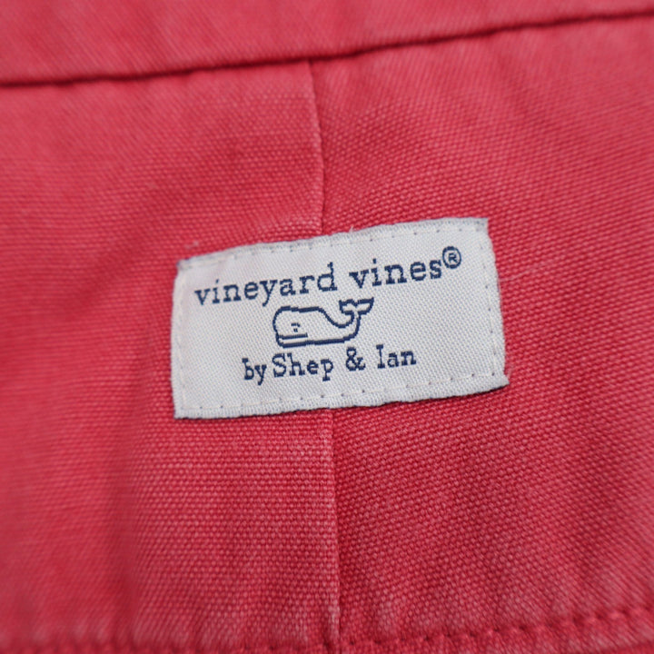 Vineyard Vines Mens 34 Breaker Shorts Salmon Pink Cotton Canvas 7 Inch Inseam