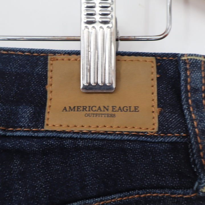 American Eagle Jeans Womens 6 Super Super Stretch X Dark Blue Skinny Excellent
