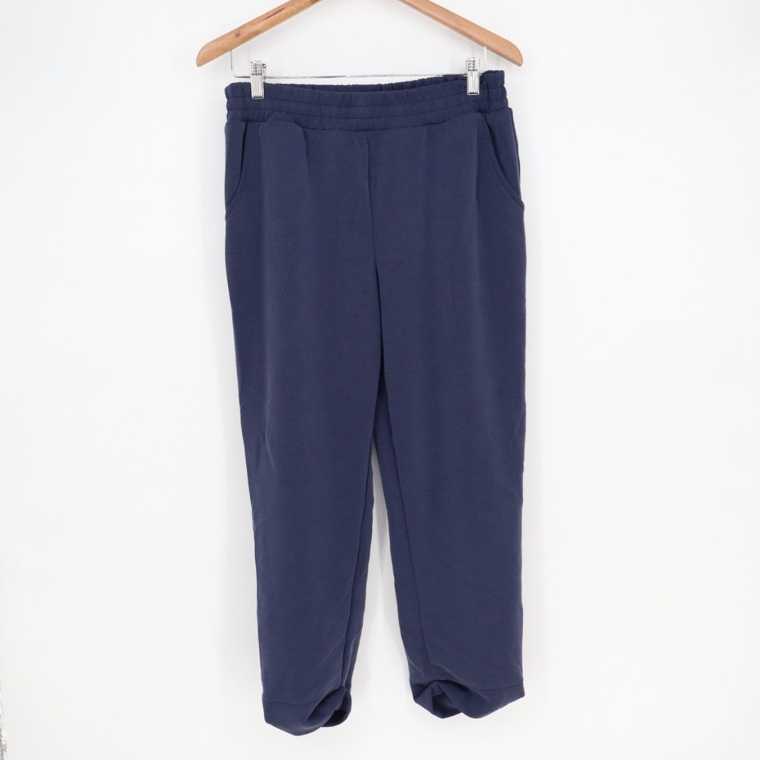 Bailey/44 Sweatpants Womens Medium Navy Stretch Slash Pockets High Rise Outdoor