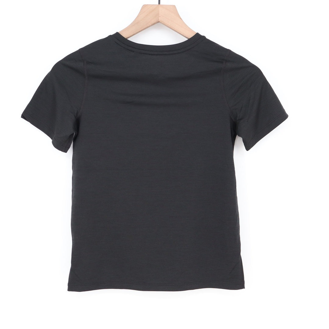DSG Boys Small 8-9 Movement Tee Pure Black Short Sleeve Performance Shirt NEW