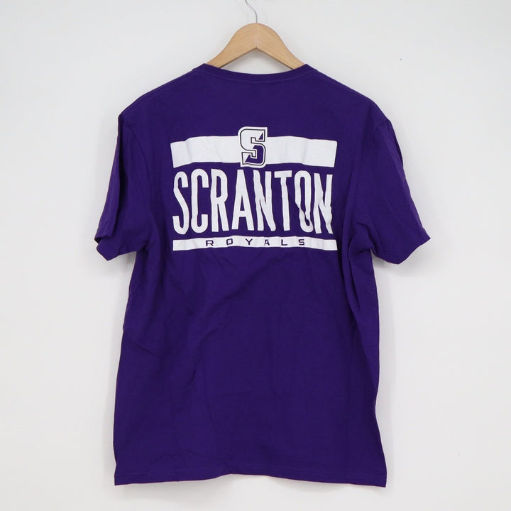 Gildan Softstyle University of Scranton Royals Purple Graphic T-Shirt Mens M