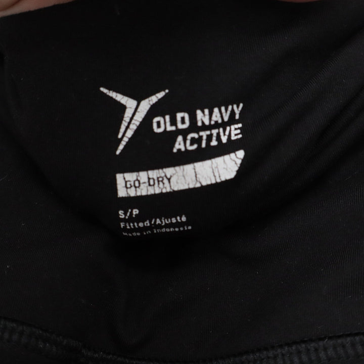 Old Navy Active Go-Dry Colorblock Crop Leggings Black Grey Womens Small