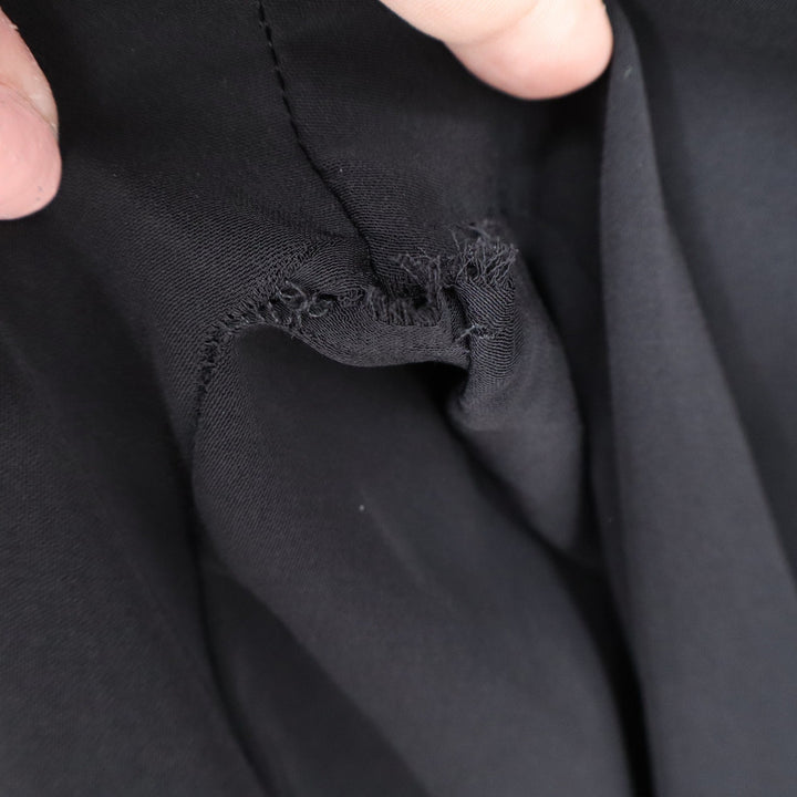 Tronjori Black Wide Leg Palazzo Pants High Waist Pleated Trousers XXL