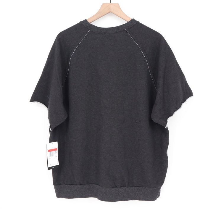 Nike Mens Training Dri-FIT Short Sleeve Sweatshirt Gray Large NEW
