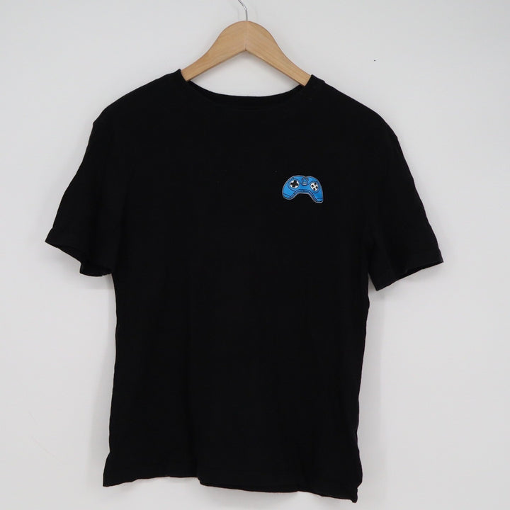 Old Navy Boys XL 14-16 Black Video Game Controller Graphic T-Shirt Short Sleeve