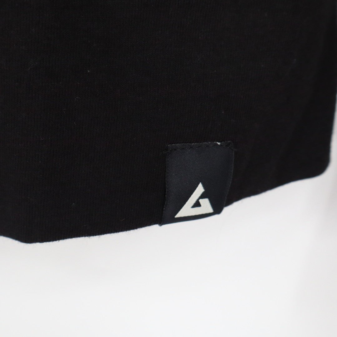 American Giant Hoodie Women Small Black Full Zip Logo Pockets Ribbed Hem Outdoor