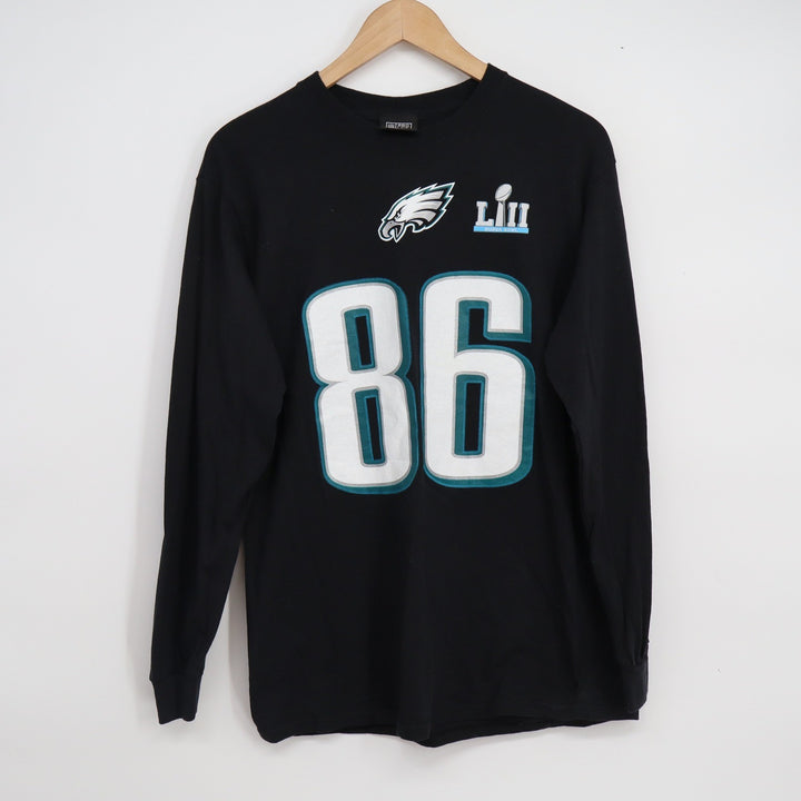 NFL Pro Line Philadelphia Eagles Zach Ertz 86 Super Bowl LII Shirt Mens Medium M