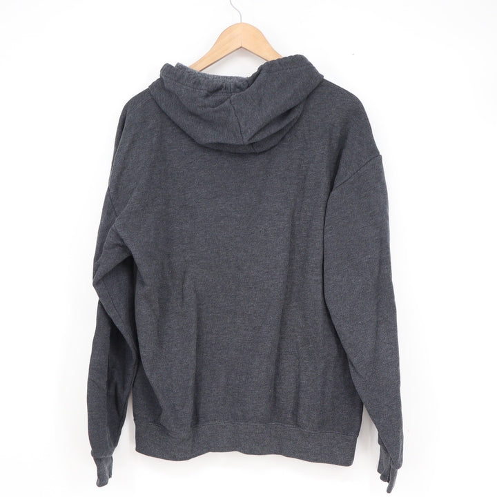 Fruit of the Loom Mens Large Charcoal Gray Heather Full Zip Fleece Hoodie