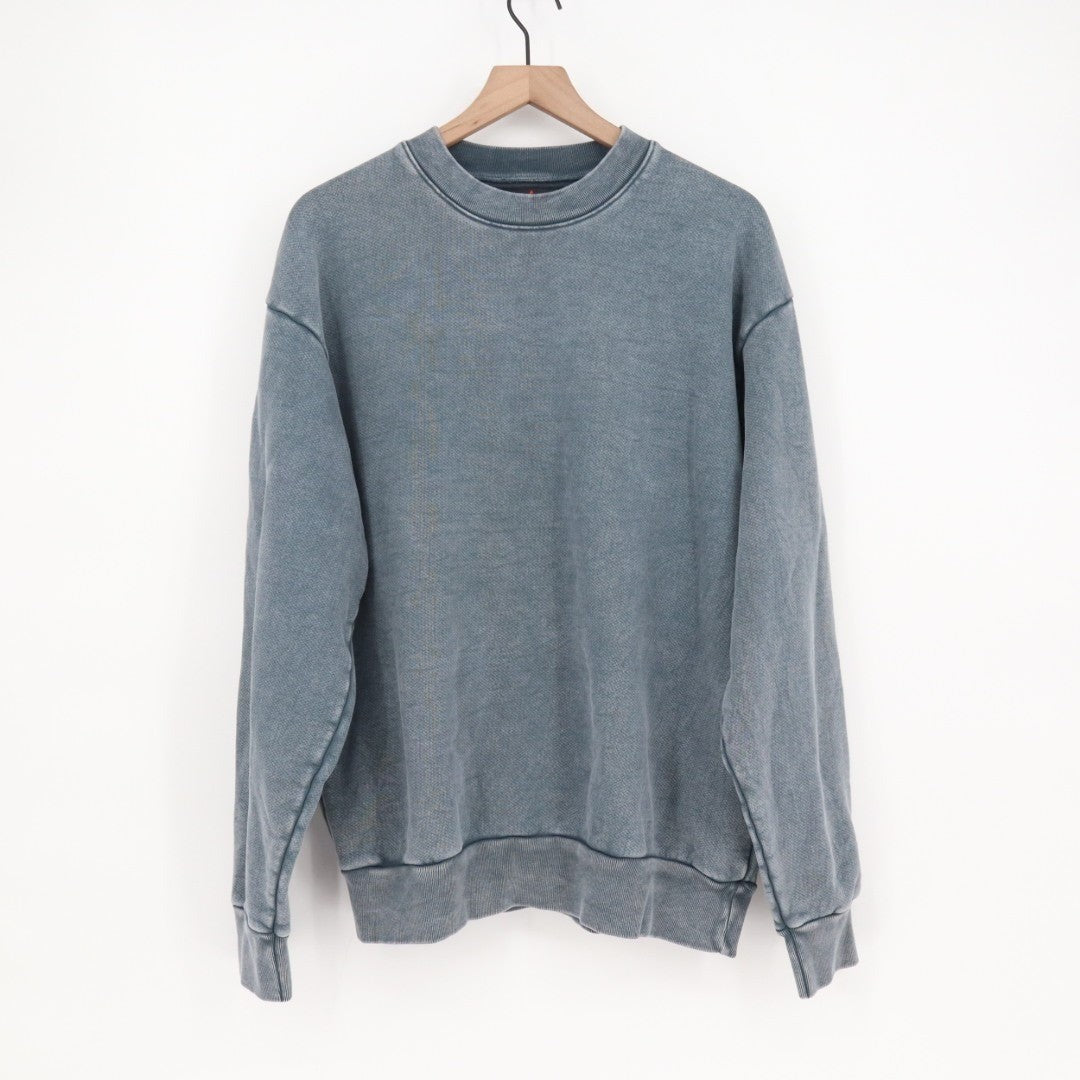 American Giant American Vintage Crew Sweatshirt Unisex Large Blue Fleece Lined