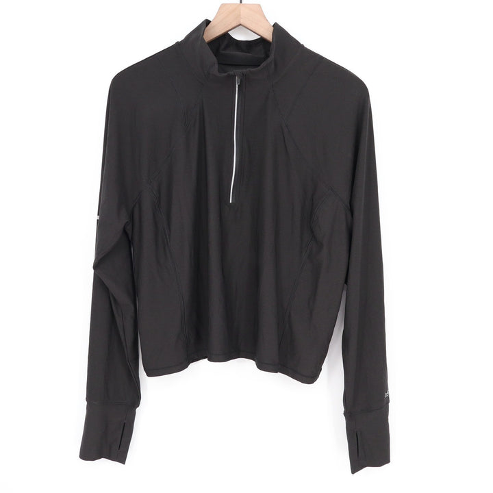 DSG Womens Run Meet & Greet 1/2 Zip Pure Black Pullover XXL