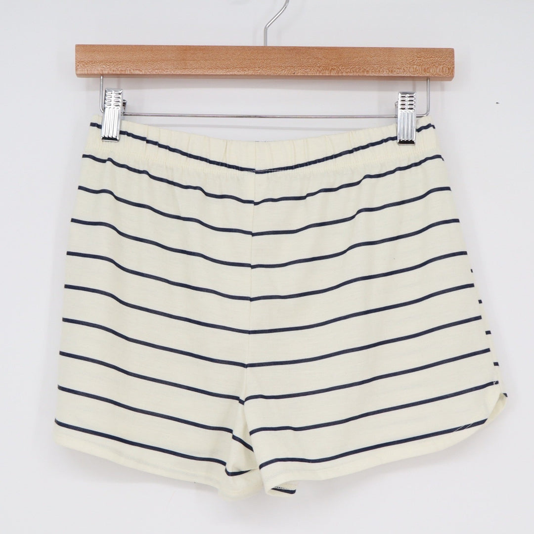 Old Navy Girls XL 14-16 Pajama Shorts Blue Cream Striped Sleepwear