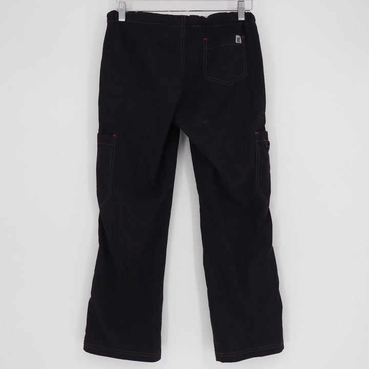Medelita MC2 8741P Black Pink Cargo Scrub Pants Womens XS Petite Straight Leg