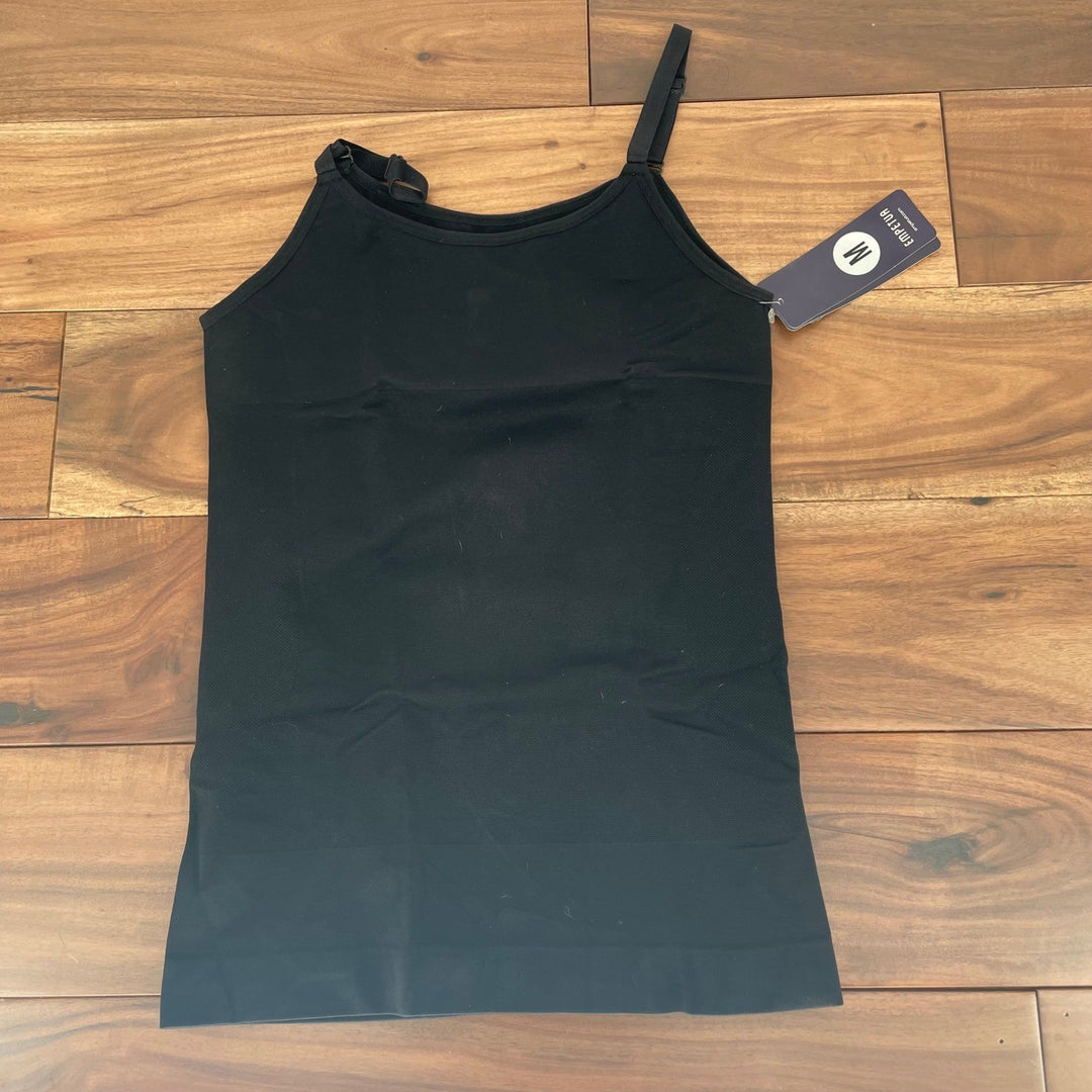 EMPETUA Scoop Neck Cami Black Size Medium 90 Nylon 10 Spandex Seamless