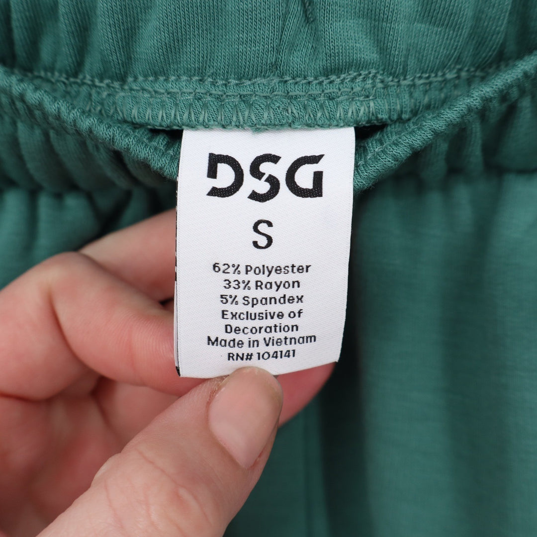 DSG So Soft Cinch Pant Womens Small Blue Teal Joggers Elastic Waist