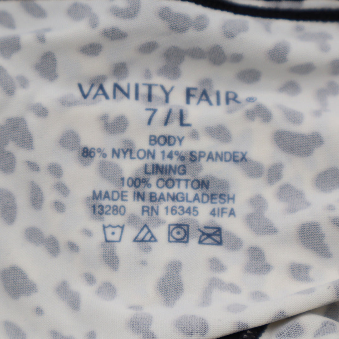 Vanity Fair Flattering Lace Hi-Cut Panty Leopard Print Size 7 L NWT 13280