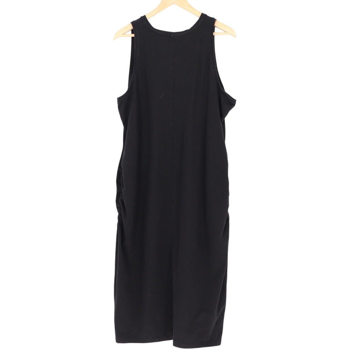 Old Navy Maternity Black Sleeveless Ruched Midi Dress XXL