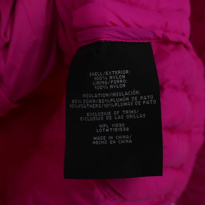 HEAT Lightweight Puffer Jacket Pink Full Zip M Down Feather Blend