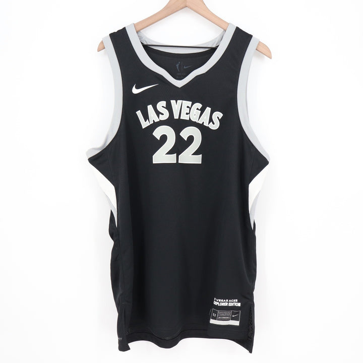 Nike Las Vegas Aces A'ja Wilson 22 Explorer Edition WNBA Jersey Black Womens XL