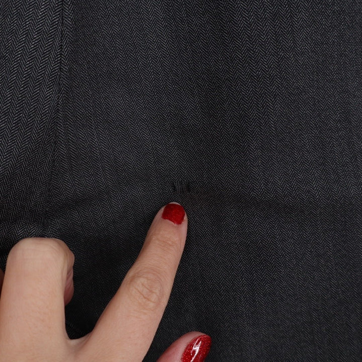 Jos. A. Bank Executive Dress Pants Mens 34x31 Black Plated Herringbone Straight