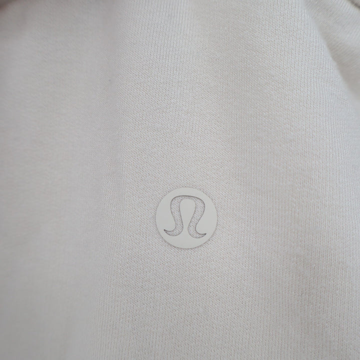 Lululemon Drapey Long Sleeve Shirt Womens L Beige Softstreme Stretch Boat Neck