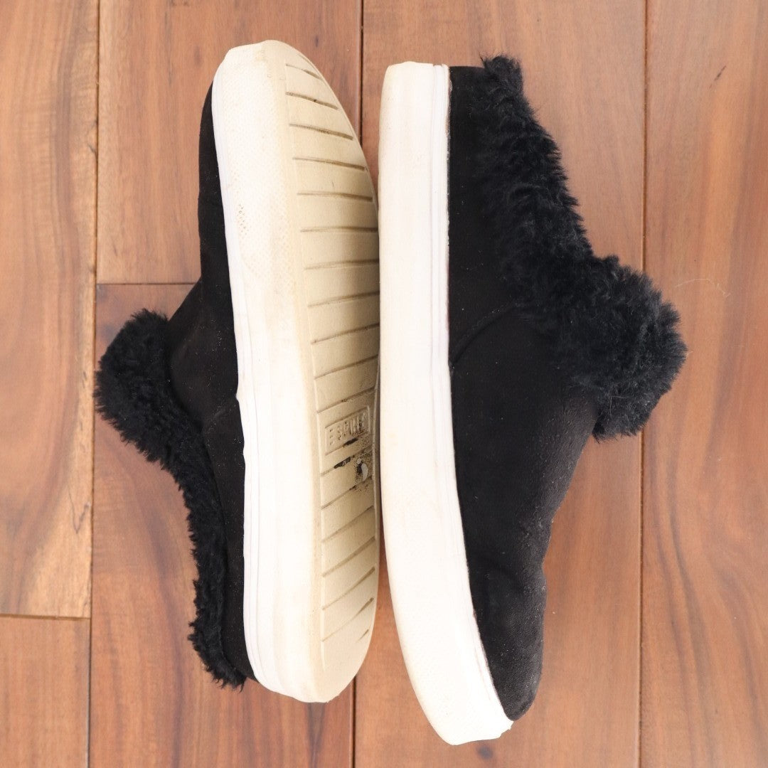 Esprit Penny Mule Womens US 7M Black Faux Fur Lined Round Toe Slip On Shoes