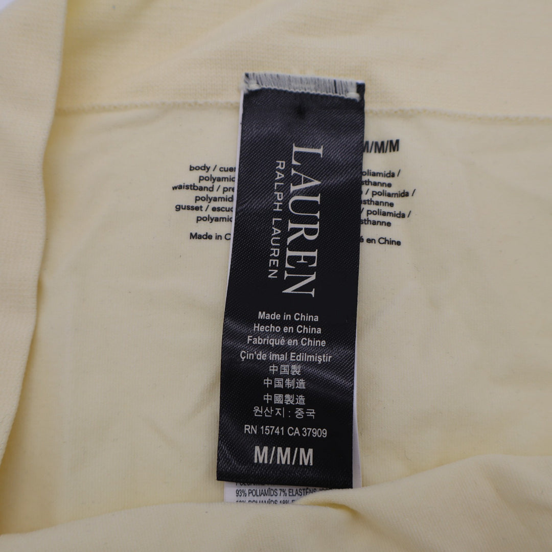 Lauren Ralph Lauren Brief Panty Womens Medium Cream Stretch Seamless Underwear