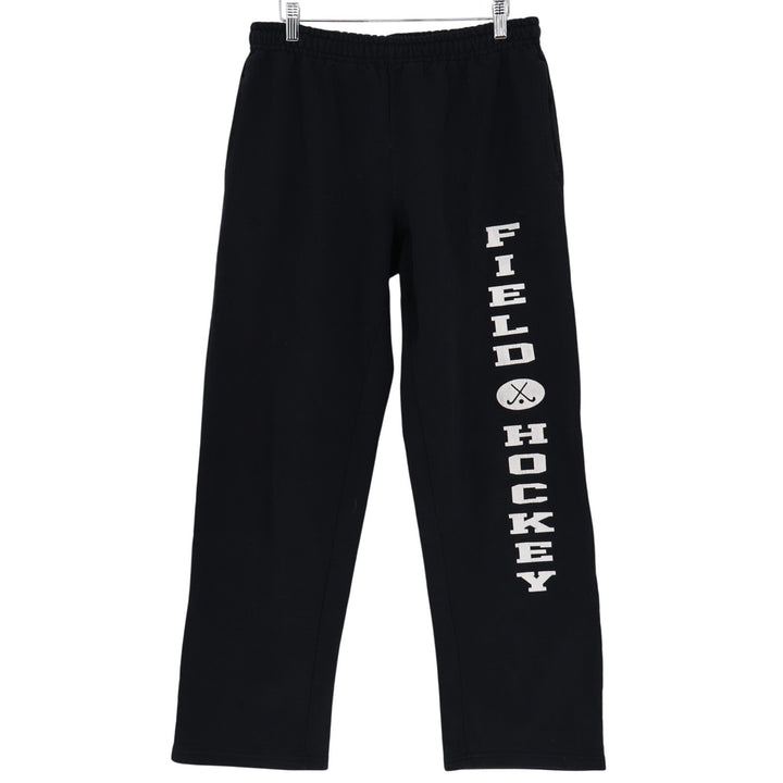 Gildan Dry Blend Field Hockey Sweatpants Mens Large Black Cotton Elastic Waist