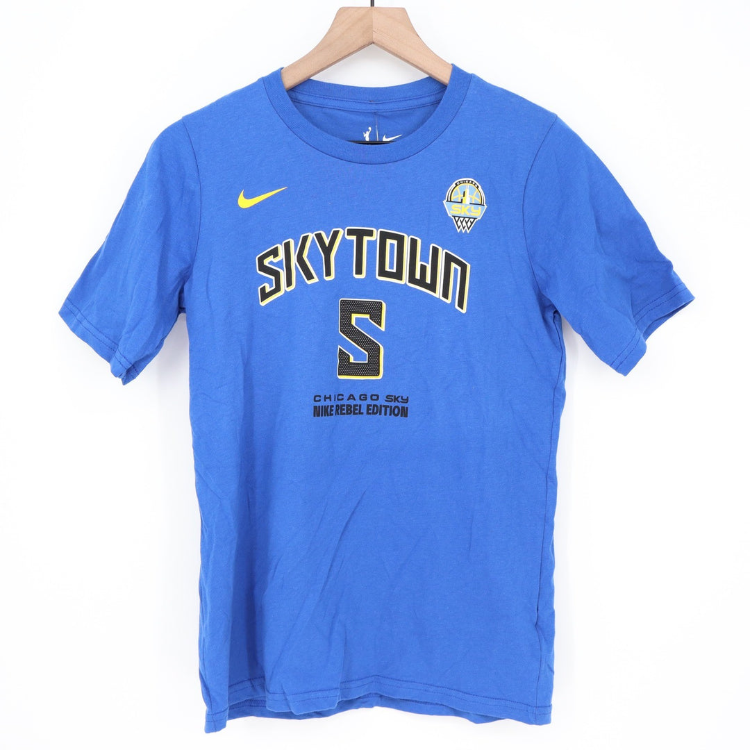 Nike Chicago Sky Angel Reese Skytown Rebel Edition Blue Youth Tee L 14-16