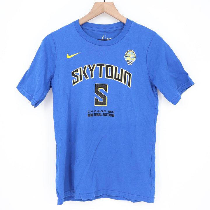Nike Chicago Sky Angel Reese Skytown Rebel Edition Blue Youth Tee L 14-16