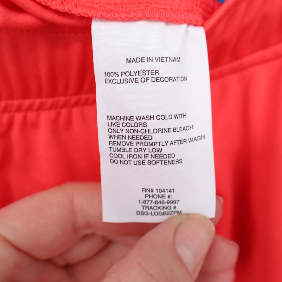 DSG Boys All Sport Shorts Cabana Coral Pure White L 14-16 NEW