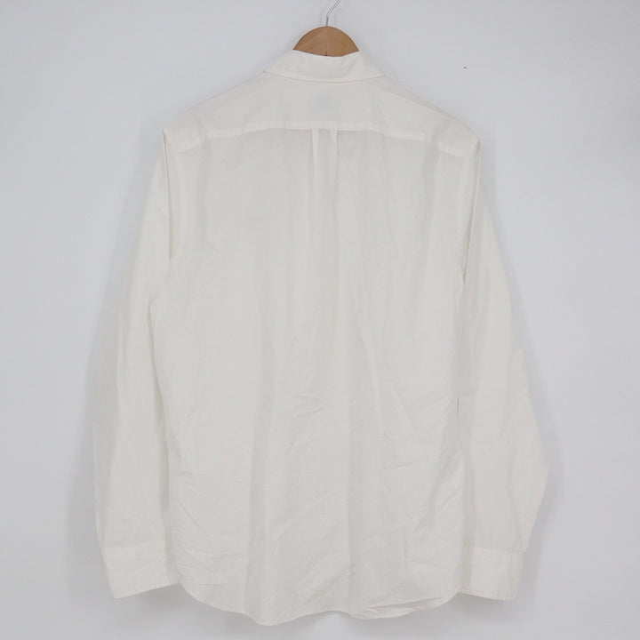 J.Crew Secret Wash Shirt Mens White Classic Fit 100s 2-Ply Cotton
