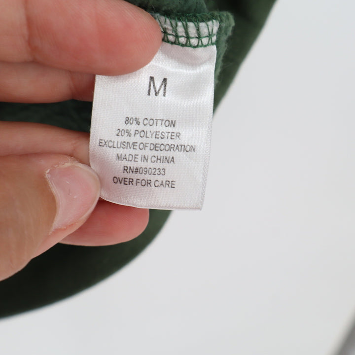 PS/Basics Sweatshirt Mens M Oversized Fit Green Crew Neck Fleece Excellent