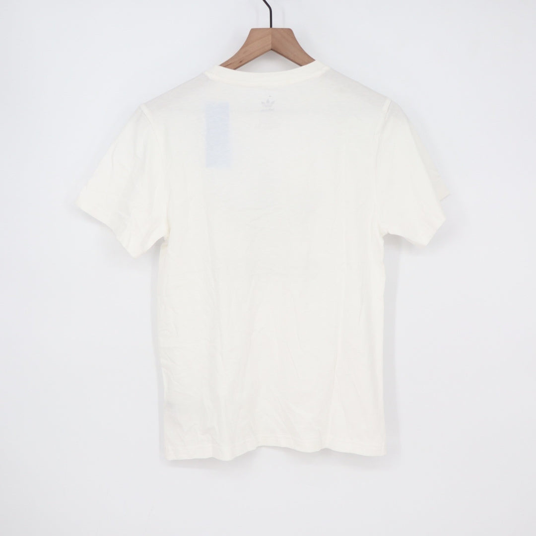 Adidas Originals Kids Trefoil Tee White Black Logo T-Shirt Size L 13-14Y