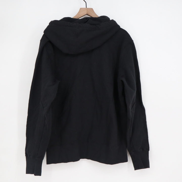 American Giant Hoodie Men Large Black Full Zip Cotton Sherpa Lined Everyday Wear