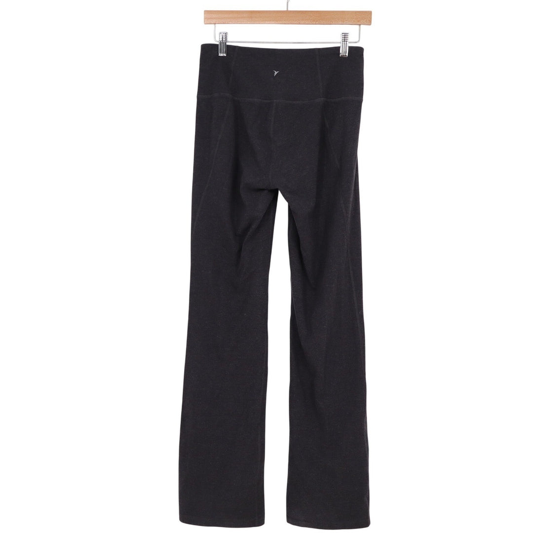 Old Navy Active Go-Dry Yoga Pants Womens Medium Gray Straight Leg High Rise